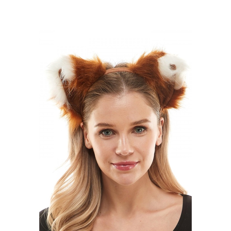 Red Panda Ears Headband Standard