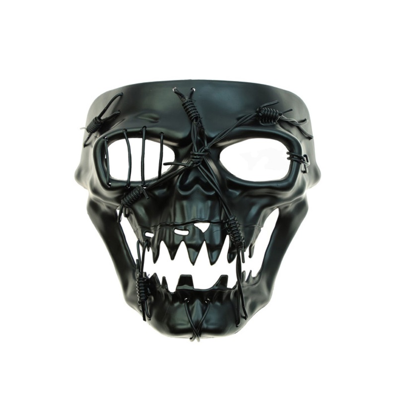 Stitched Alive in Terror Mask Black