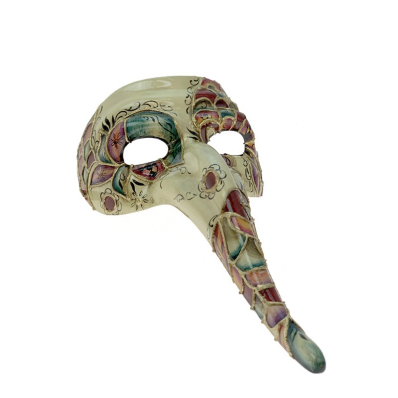 Venetian Fiore Zanni Half Mask Standard