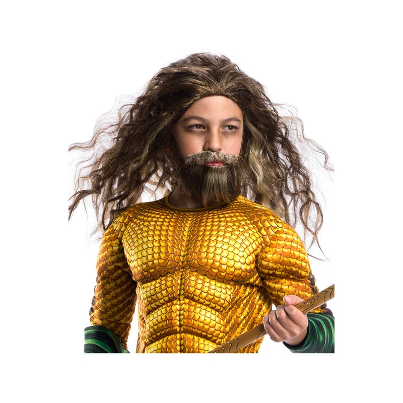 Aquaman Child Wig & Beard Set Standard