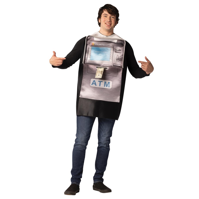 ATM Cash Machine Adult Costume One Size