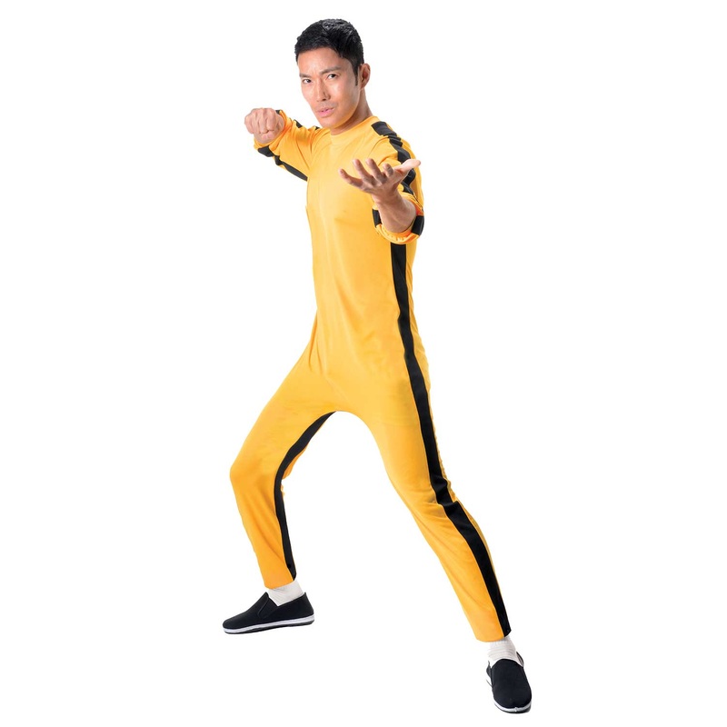 Bruce Lee Yellow Jumpsuit Adult Costume Small/Medium