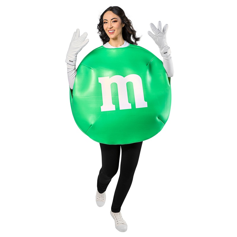 Green M&M Adult Costume One Size