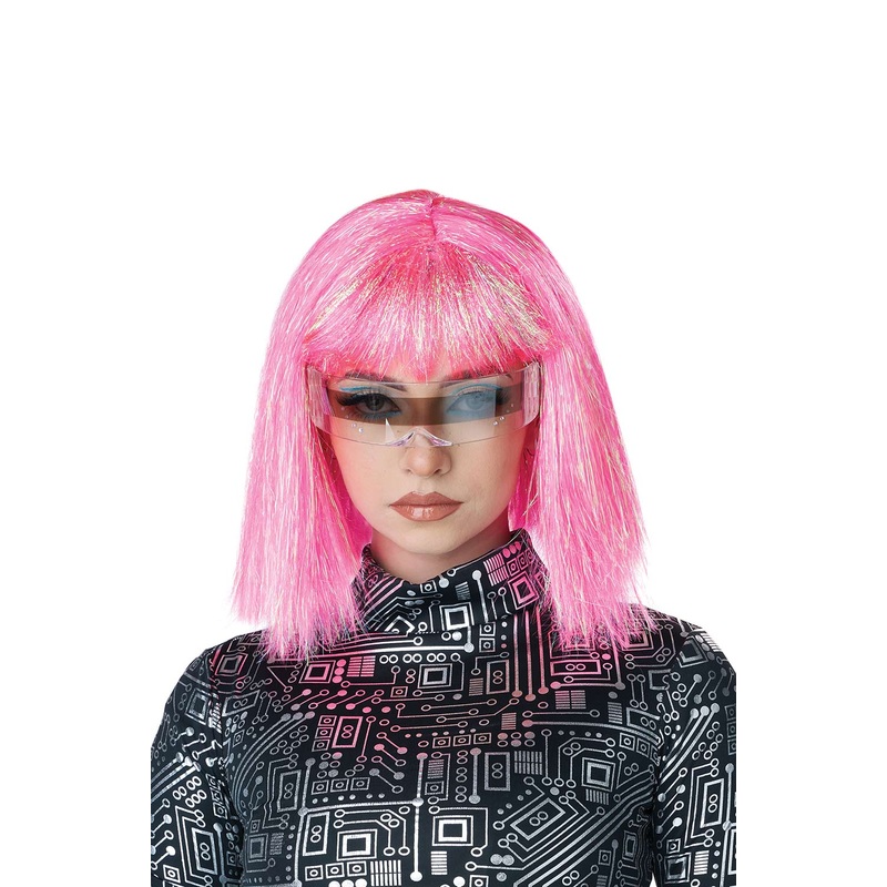 Shimmering Pink Cosplay Bob Wig Standard