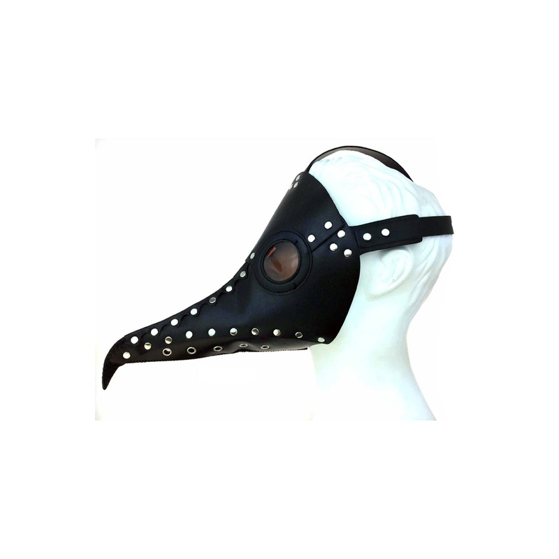 Studded Midnight Plague Doctor Mask Standard