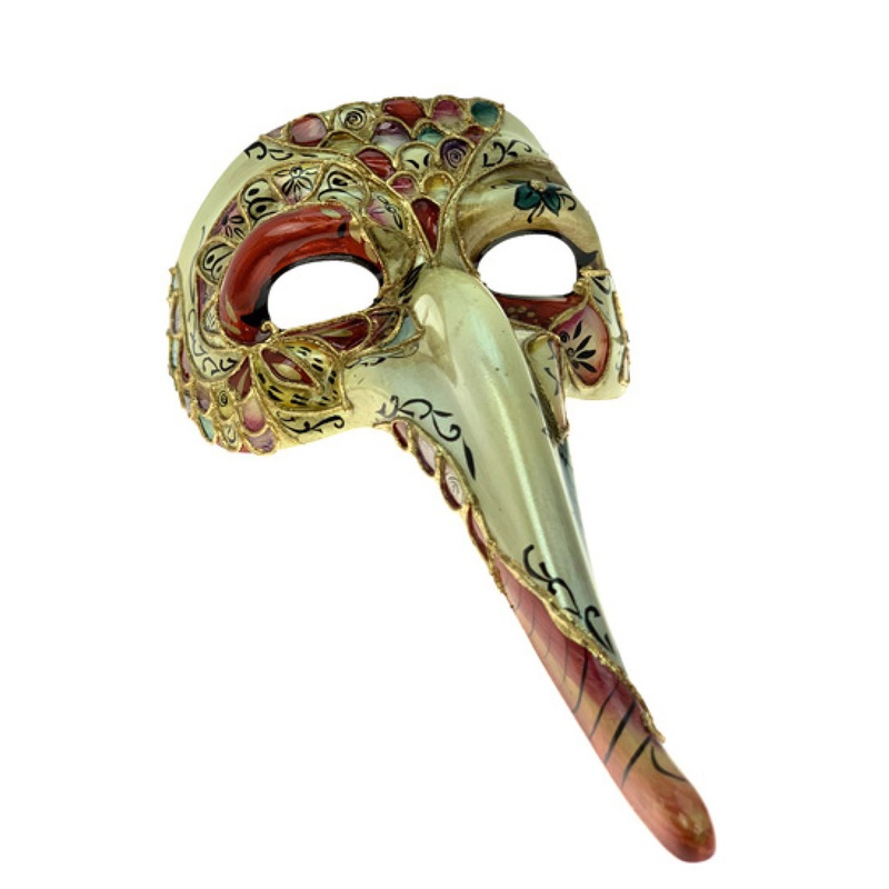 Venetian Songbird Zanni Half Mask Standard