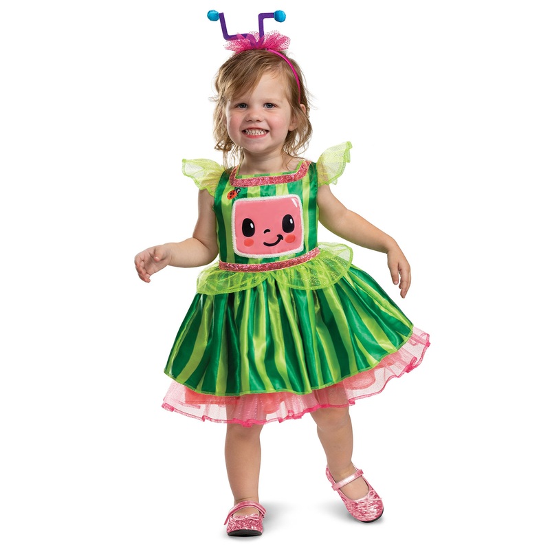 Cocomelon Dress Deluxe Toddler Costume Small (2T)