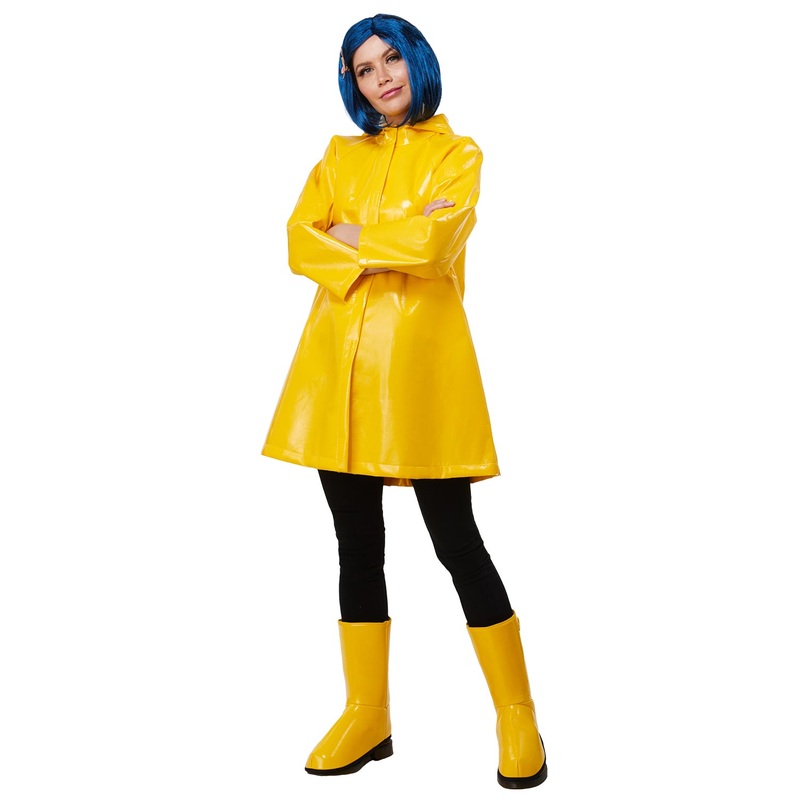 Coraline Rain Coat Adult Costume Small