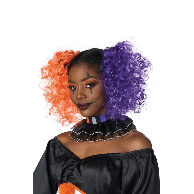 Purple and Orange Curly Clips Standard