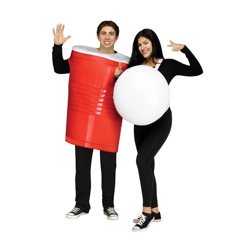 Beer Pong Couple Adult Costume Standard