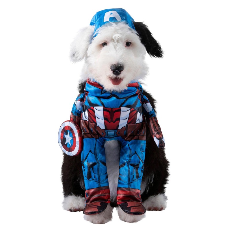 Captain America Pet Costume Small
