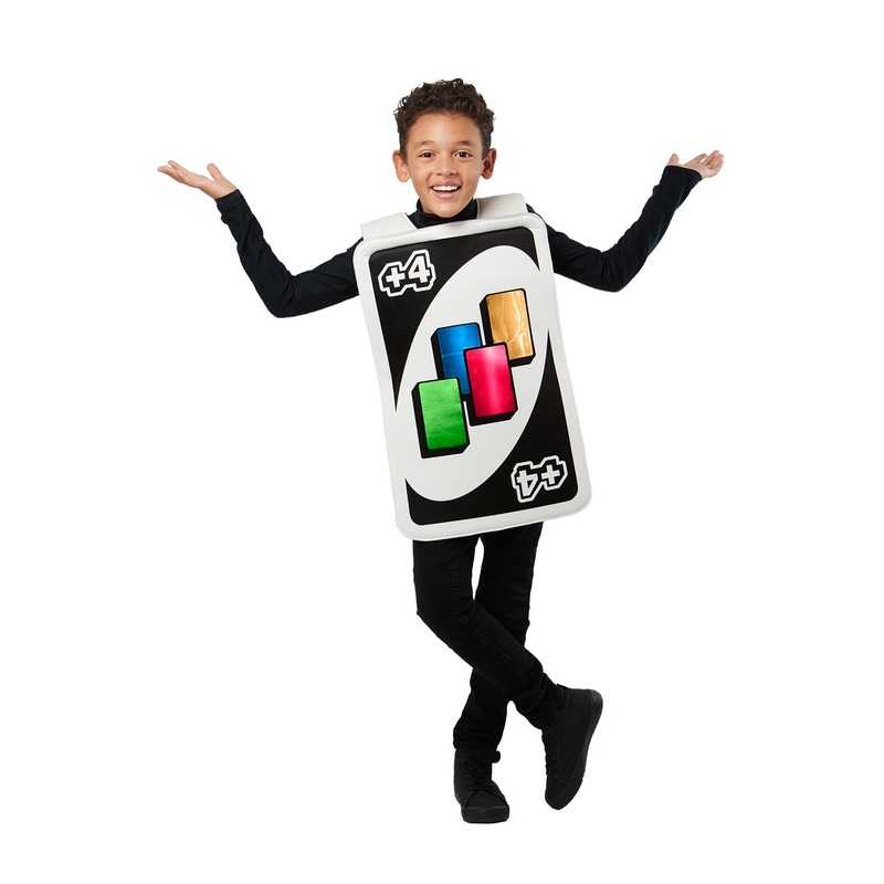 Uno Draw Four Card Child Costume One Size
