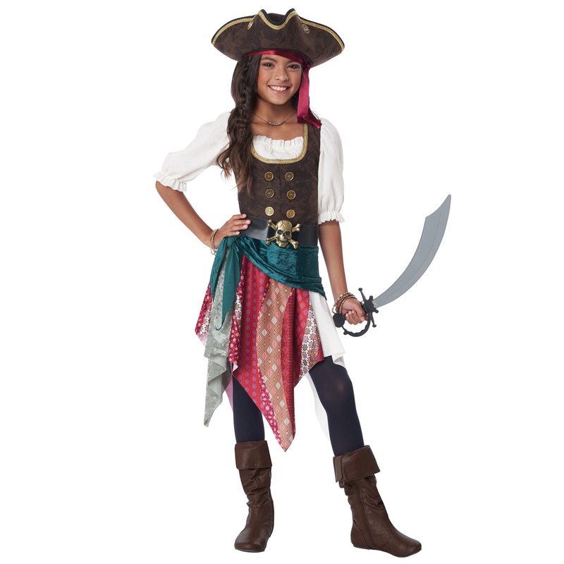 Boho Pirate Child Costume Medium
