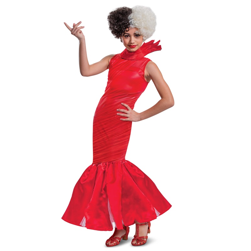 Cruella Live Action Red Dress Deluxe Tween Costume Large (10-12)