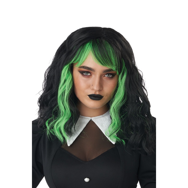 Cute N Crafty Adult Wig (Electric Green) Standard