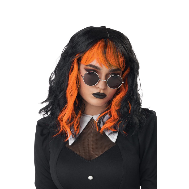 Cute N Crafty Adult Wig (Electric Orange) Standard
