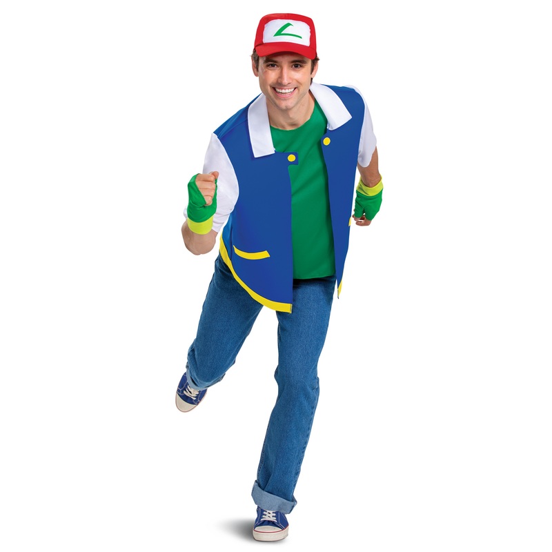 Ash Ketchum Classic Unisex Adult Costume Kit Small/Medium