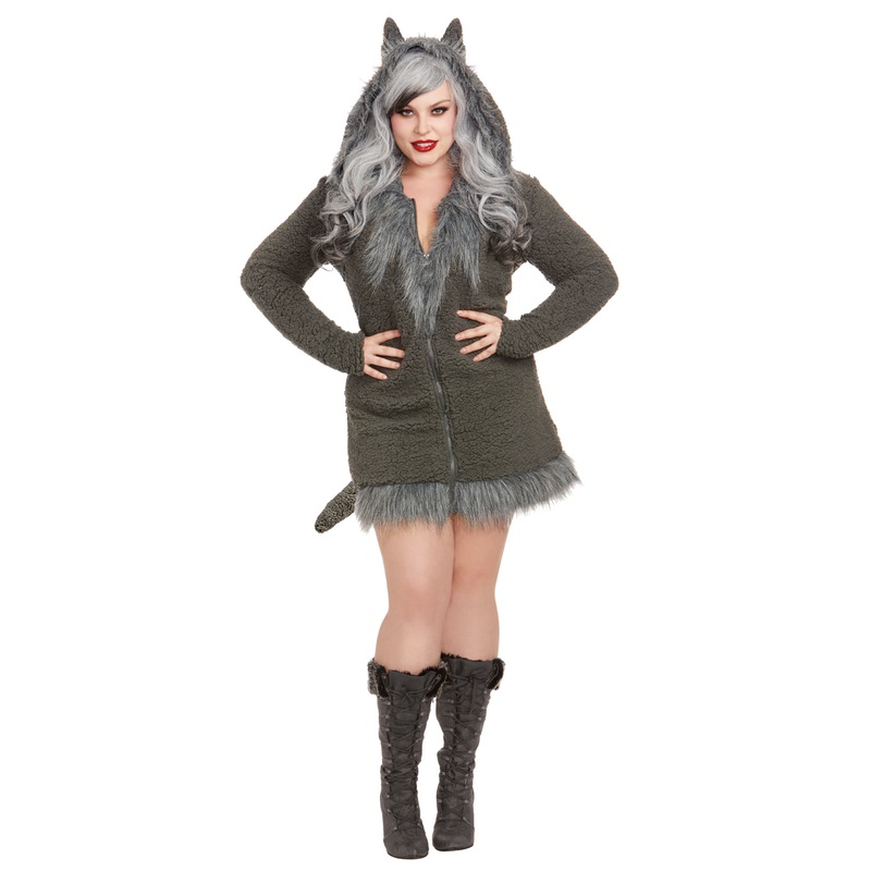 Cozy Wolf Plus Size Costume 1X