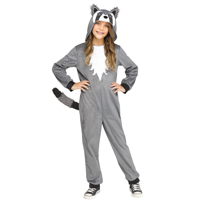 Cute Raccoon Child Costume Medium (8-10)