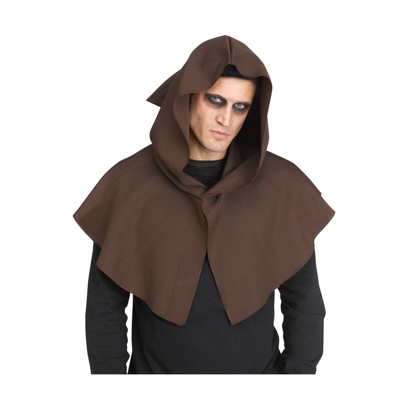 Hooded Capelet (Brown) One Size