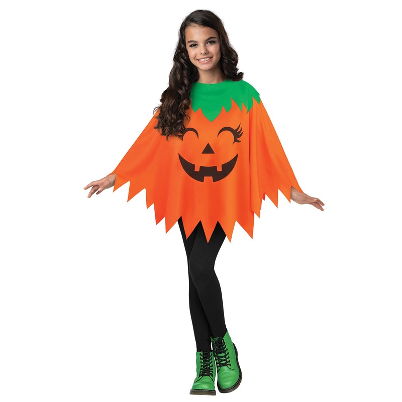 Pumpkin Poncho Child Costume One Size
