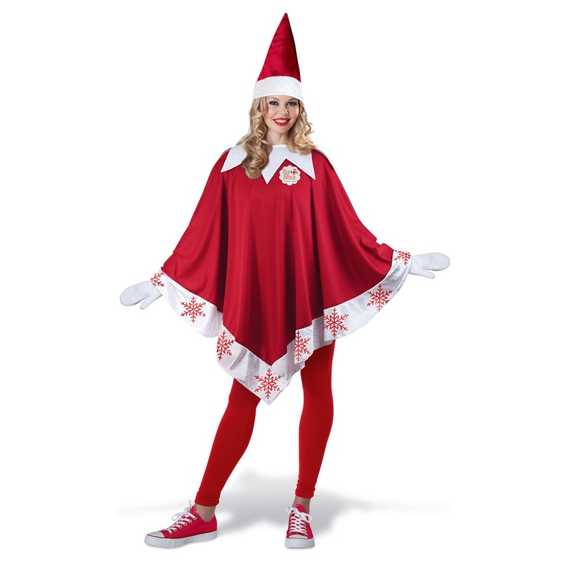 The Elf on the Shelf Adult Elf Poncho One Size