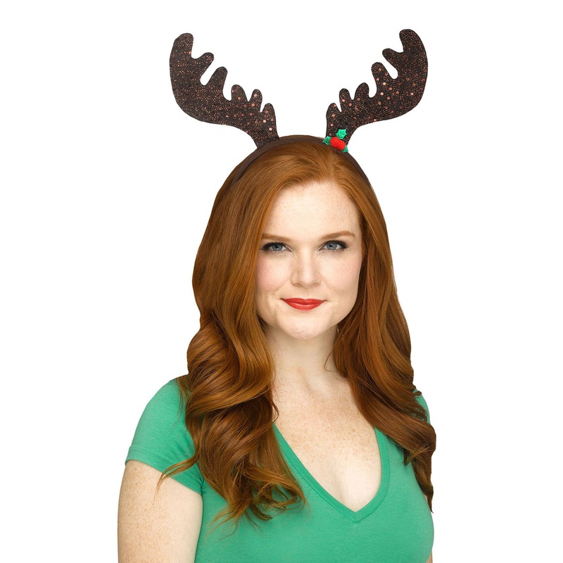 Antlers Holiday Headband Standard