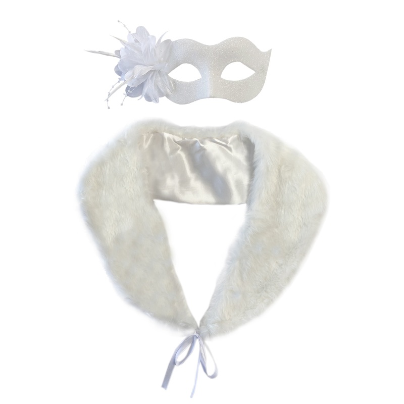 20's Flapper Stole and Mask Costume Kit Standard