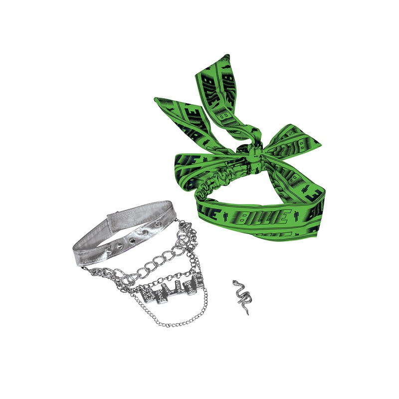 Billie Eilish Headband and Jewelry Adult Accessory Kit One Size