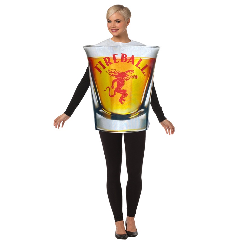 Fireball Shot Glass Adult Costume One Size