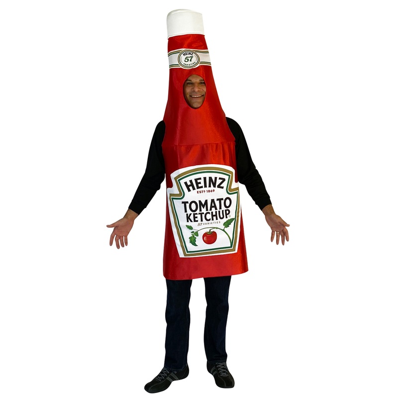 Heinz Classic Ketchup Bottle Adult Costume One Size