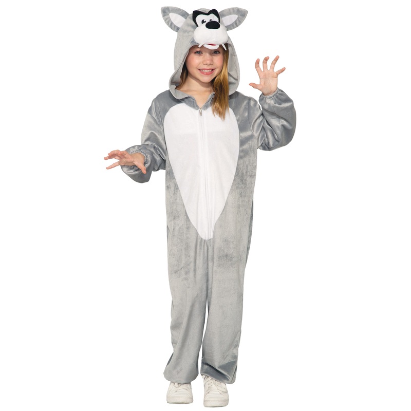 Wolf Jumpsuit Child Costume (Medium) Medium
