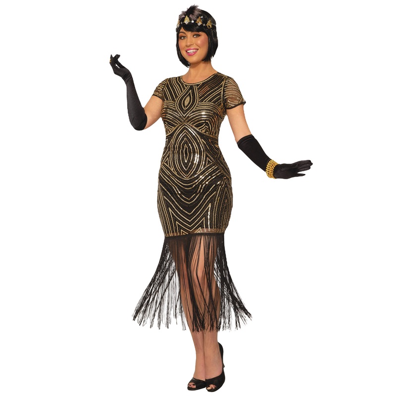 Art Deco Flapper Adult Costume (XS/S) X-Small/Small