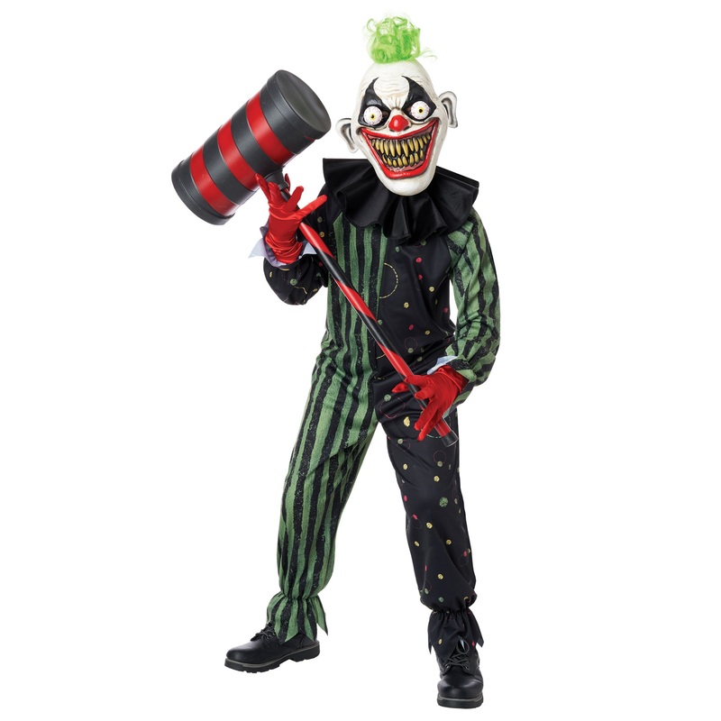 Crazy Eyed Clown Child Costume Medium