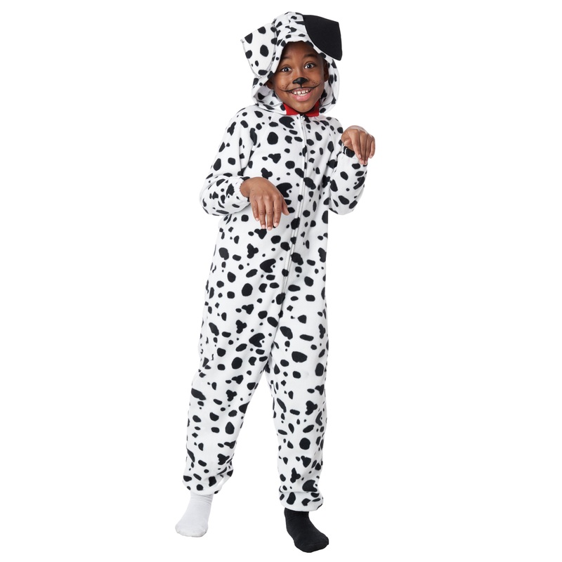 Dalmatian Pup Fleece Jumpsuit Child Costume X-Small