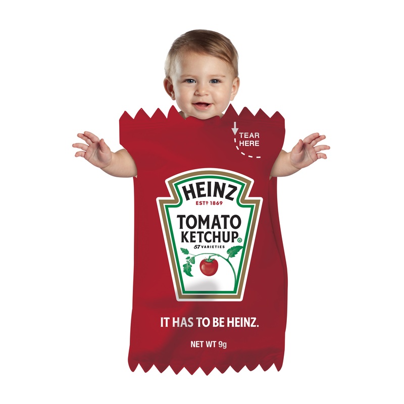 Red Heinz Ketchup Packet Bunting Infant Costume Infant