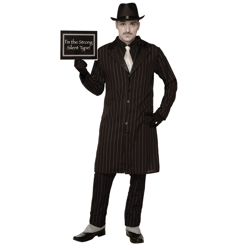Silent Movie Gangster Adult Costume Standard