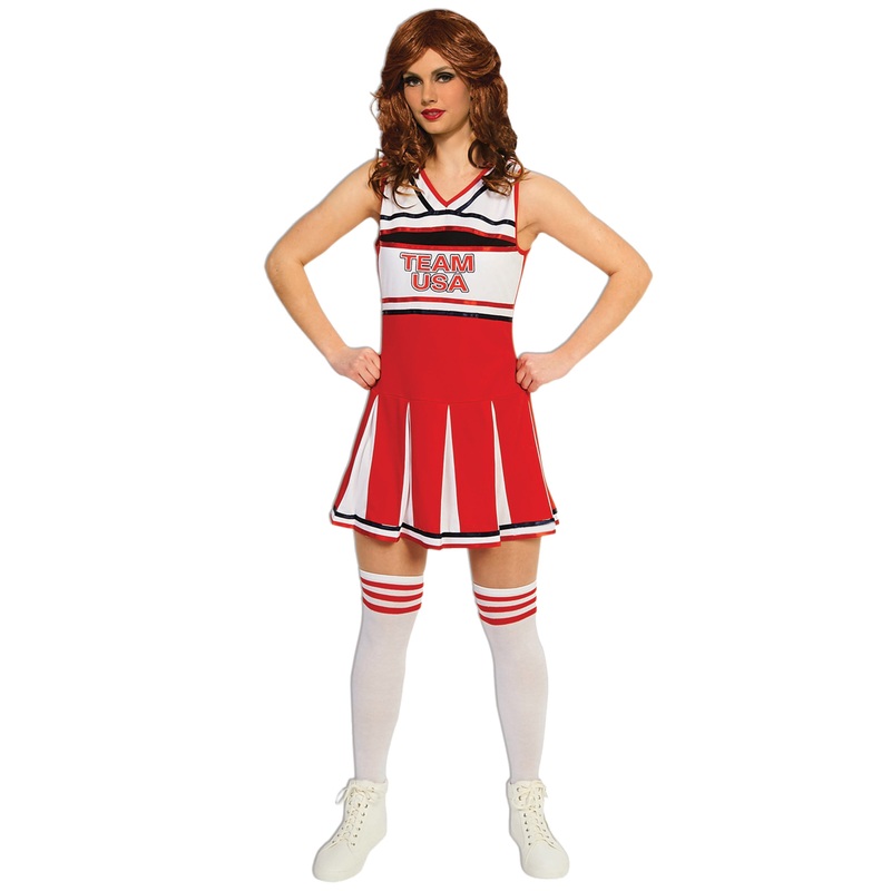 Team USA Cheerleader Adult Costume (X-Large) X-Large