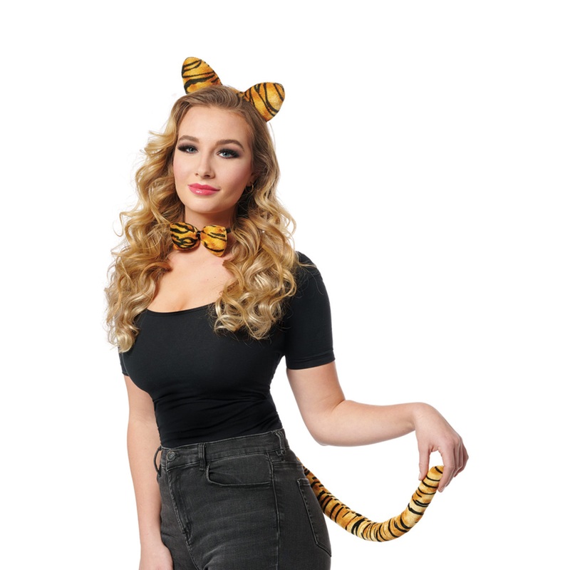 Velour Tiger Costume Kit One Size