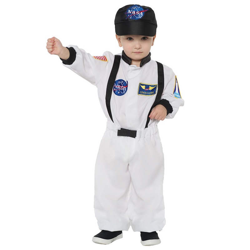 Astronaut Toddler Costume (White) Large (2T-4T)