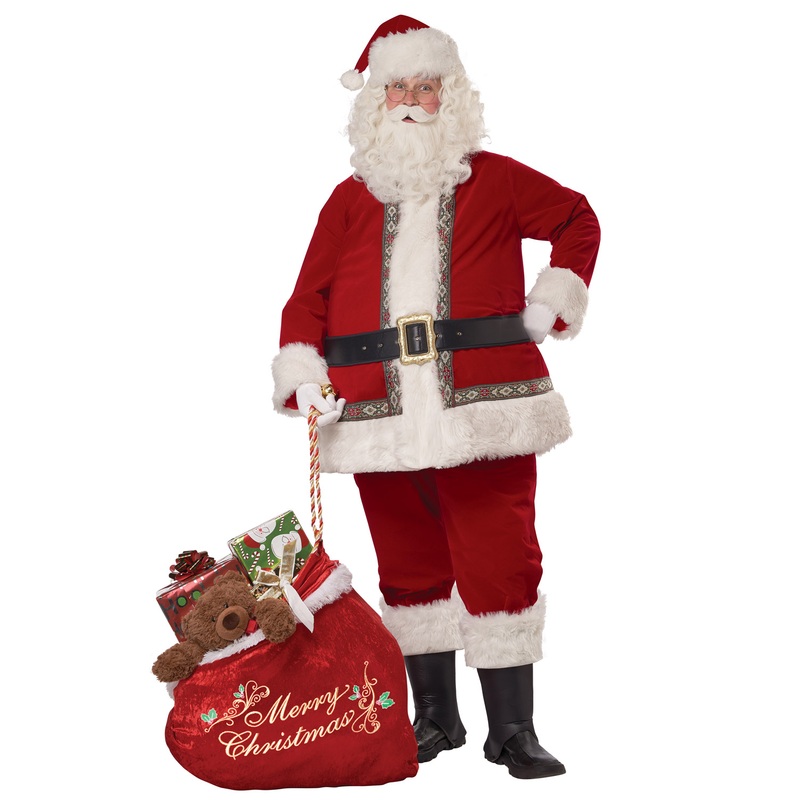 Deluxe Santa Claus Set Adult Costume Small/Medium
