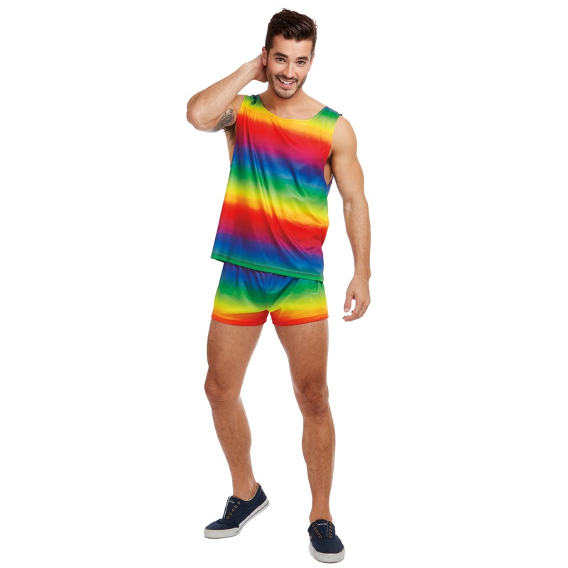 Festive Rainbow Adult Costume Medium