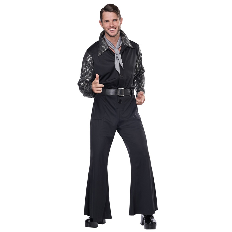 Flashy 70's Style Jumpsuit Adult Costume Medium