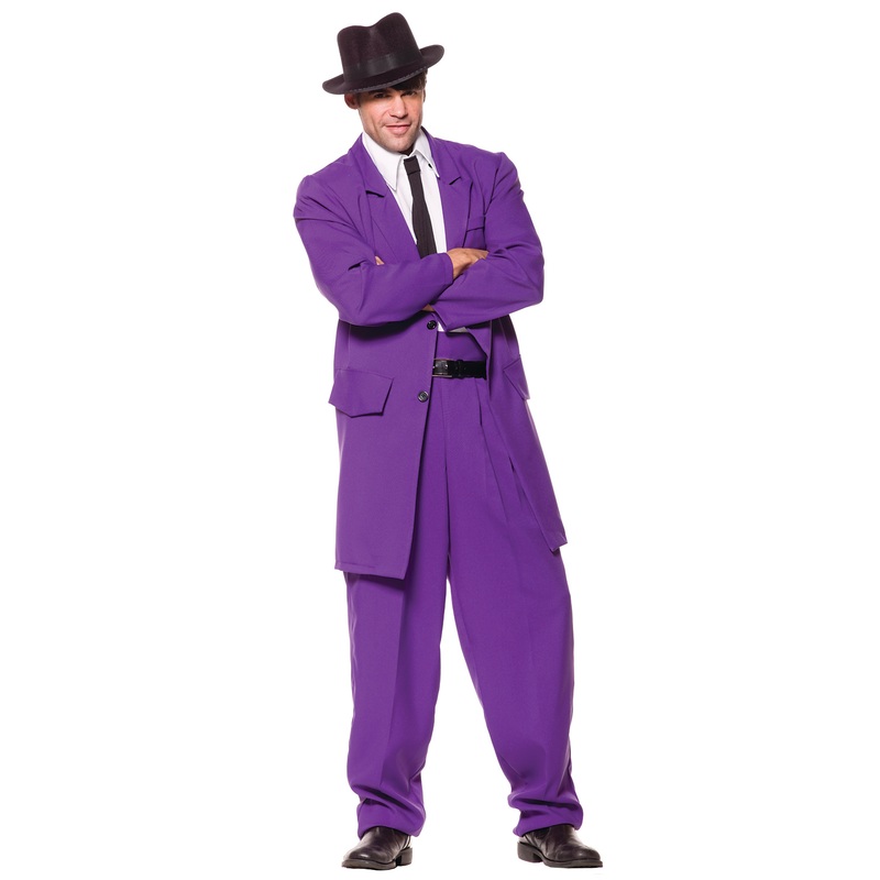 Zoot Suit Adult Costume (Purple) One Size