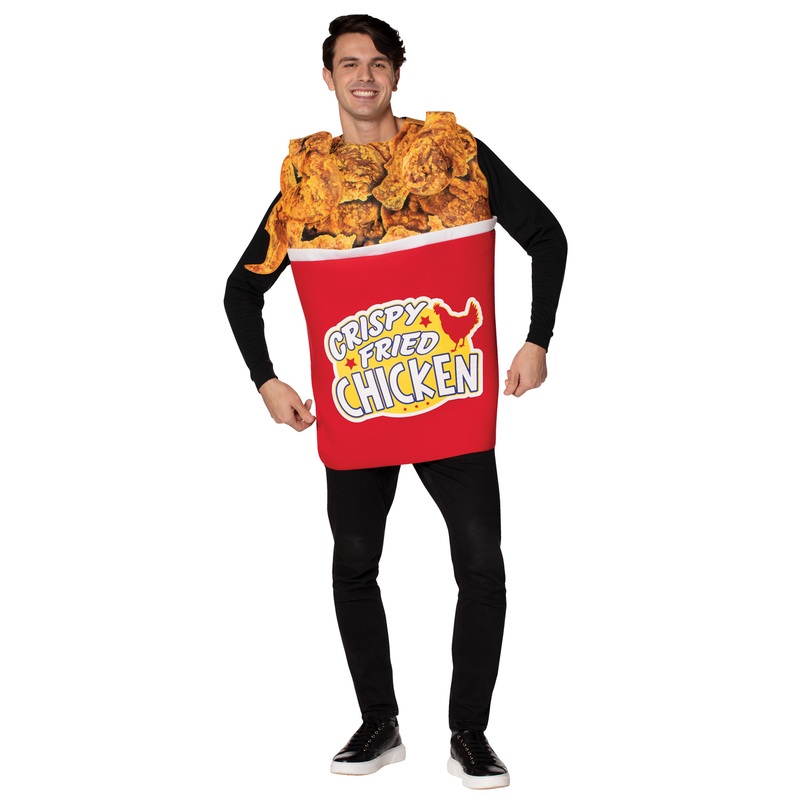 Bucket of Fried Chicken Adult Costume One Size