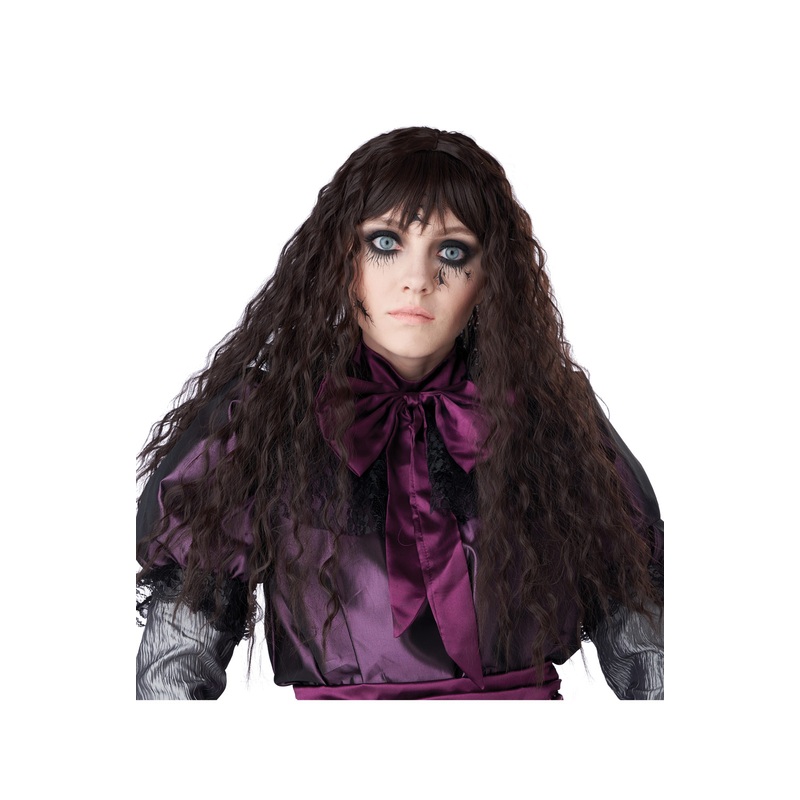 Creepy Doll Wig (Brunette) Standard