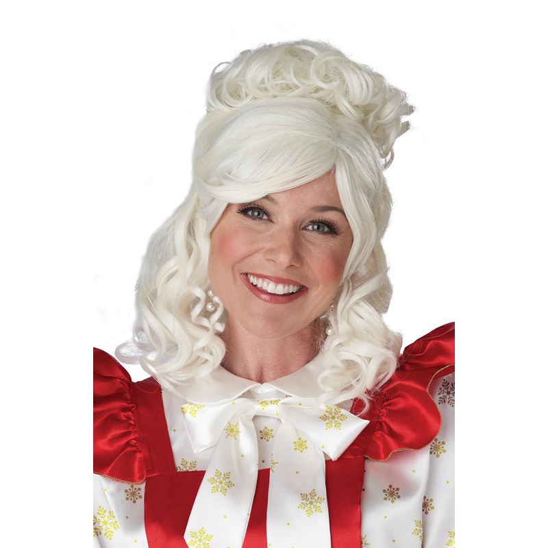 Mrs. Claus Wig and Bun Clip Standard
