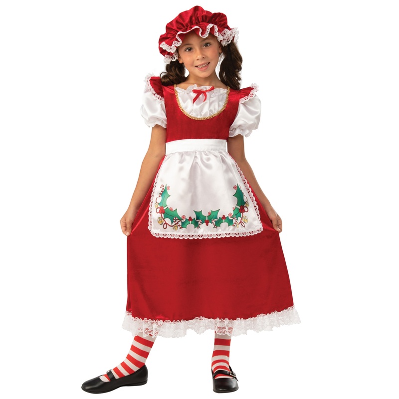 Mrs. Santa Claus Child Costume Small