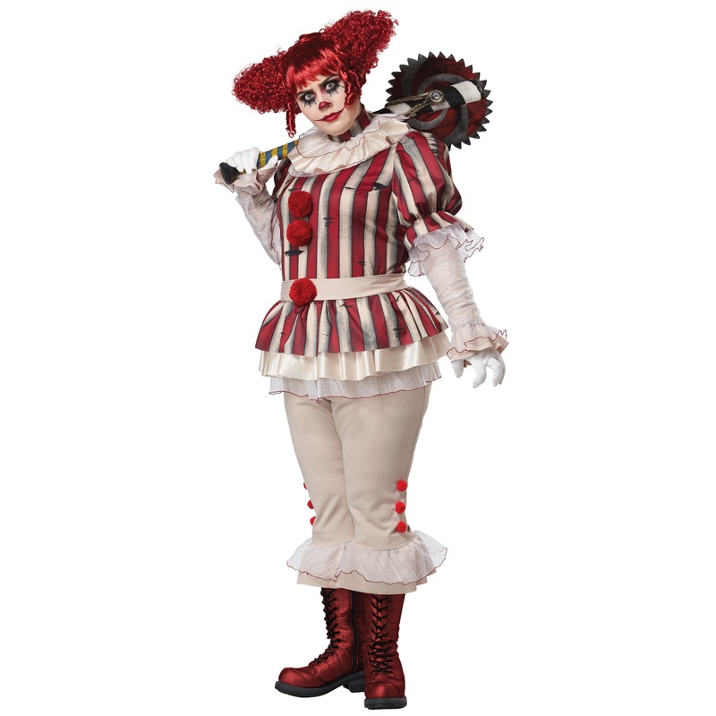Sadistic Clown Plus Size Costume 1XL