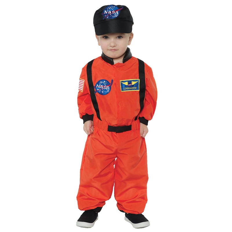 Astronaut Toddler Costume (Orange) Large (2T-4T)